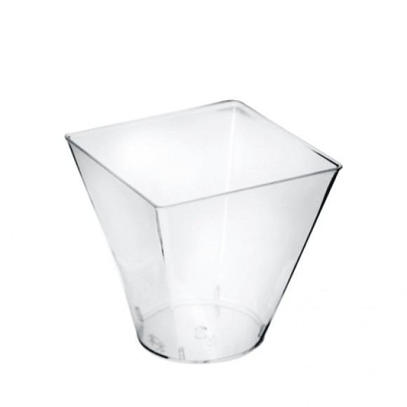 Квадратна чаша с кръгло дъно - 120мл 10бр.